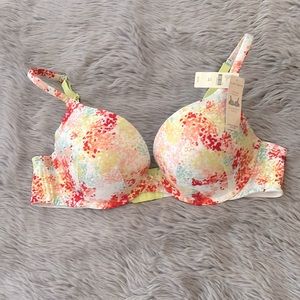 NWT LB Cacique Cotton Boost Plunge Bra 44B